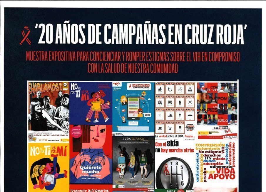 Exposición sobre 20 años de campañas de Cruz Roja contra el VIH