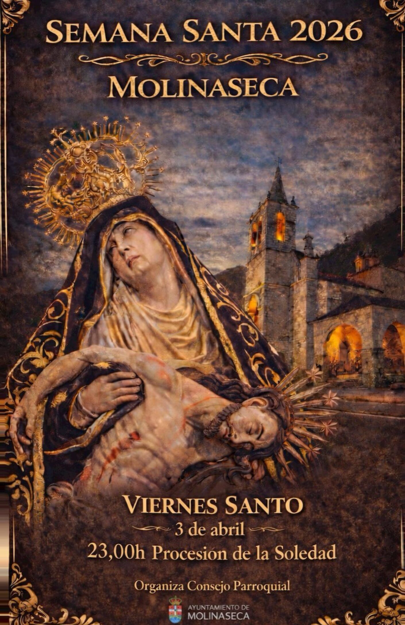 Molinaseca acoge la Procesión de la Soledad y una exposición artesanal durante Semana Santa