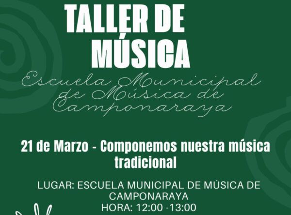 Taller de música en la Escuela Municipal de Música de Camponaraya