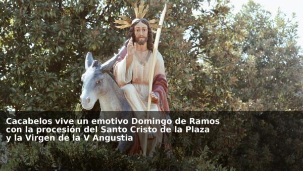 Imagen de la procesión del Santo Cristo de la Plaza en Cacabelos