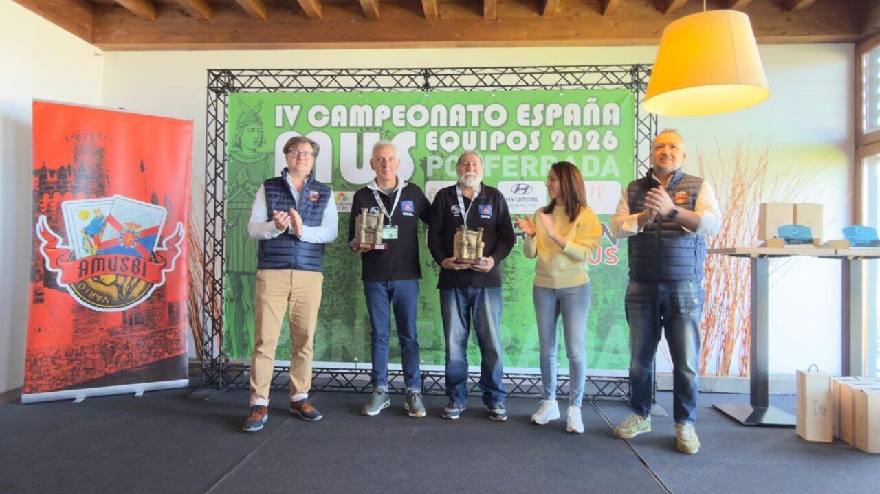 Premiación del IV Campeonato de España de Mus en Ponferrada