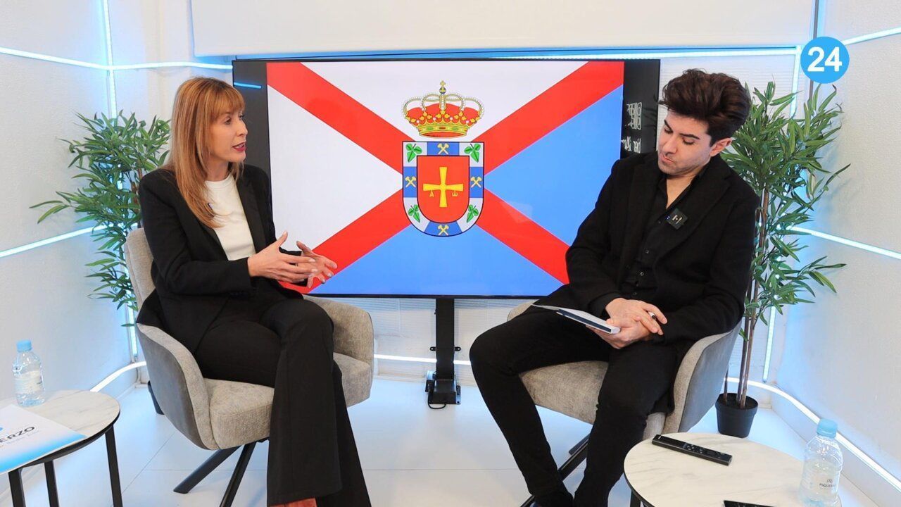 Myriam Blanco durante la entrevista en Bierzo 24TV