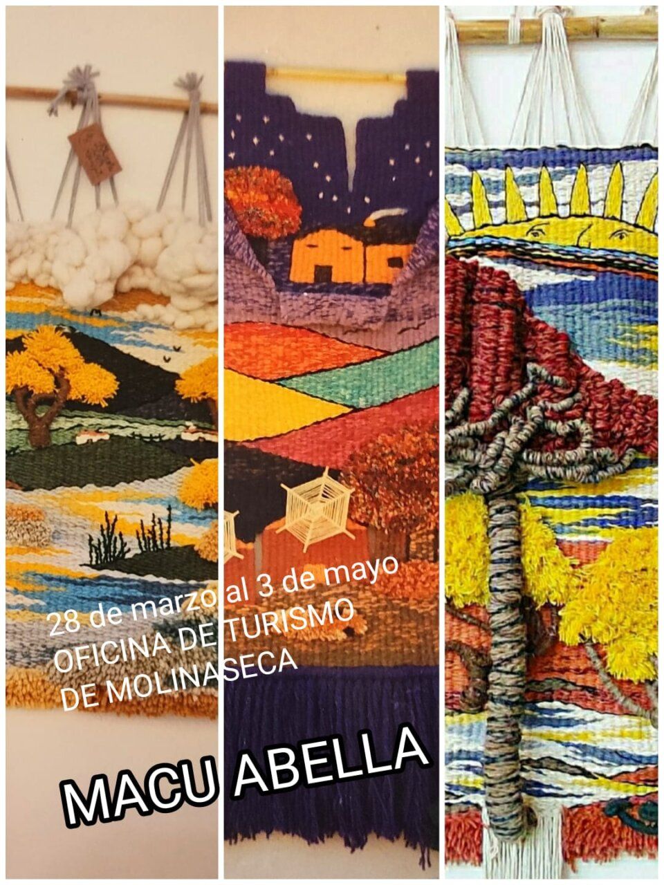 Exposición de artesanía de Macu Abella en Molinaseca