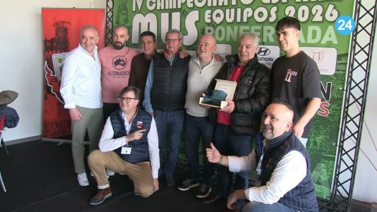 Participantes del IV Campeonato Nacional de Mus en Ponferrada