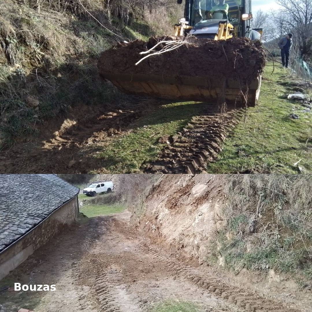 Obras de mejora en infraestructuras rurales en Bouzas