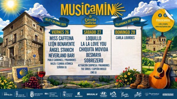 Cartel del festival Musicamin con artistas y fechas