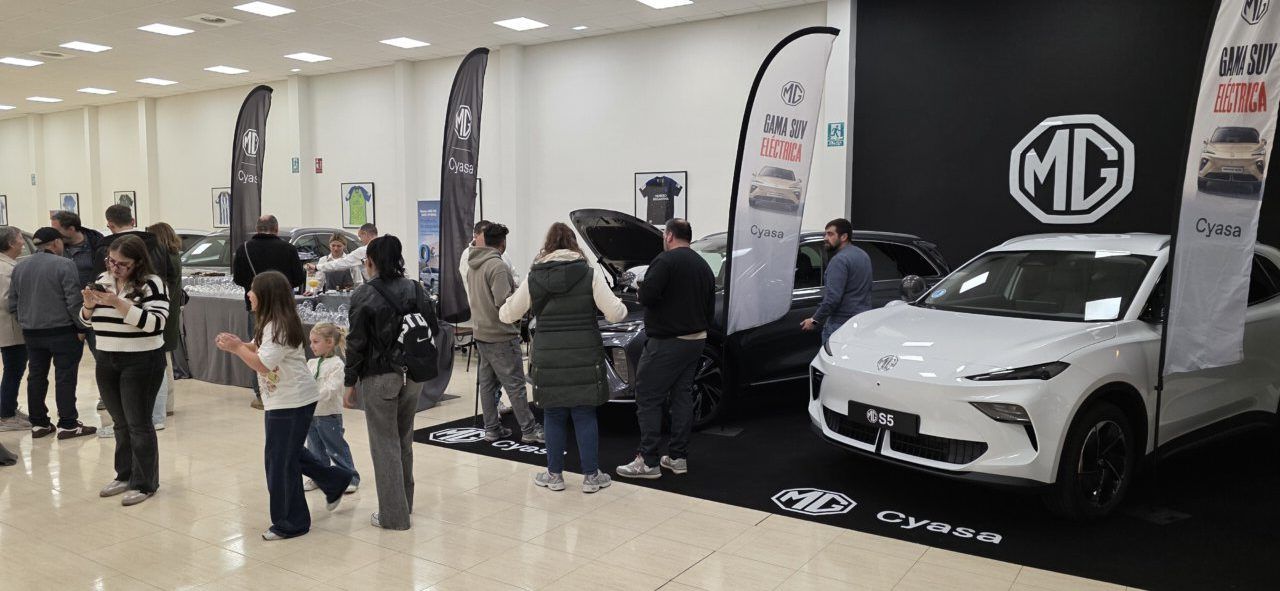 Evento de presentación de los nuevos modelos MG S5 EV y MG S6 EV en Cyasa.