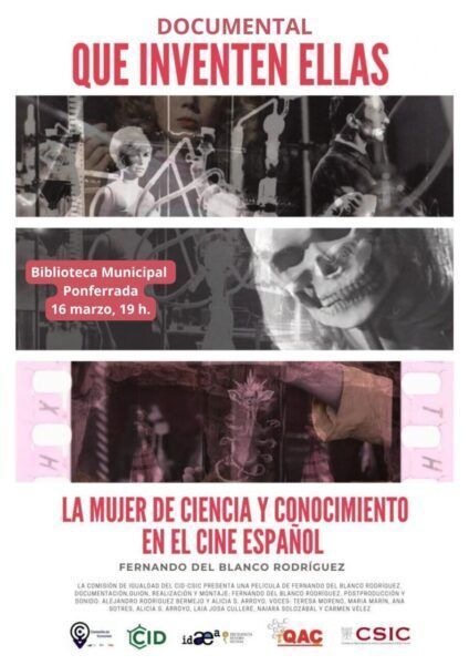 Cartel del documental Que inventen ellas sobre mujeres en la ciencia