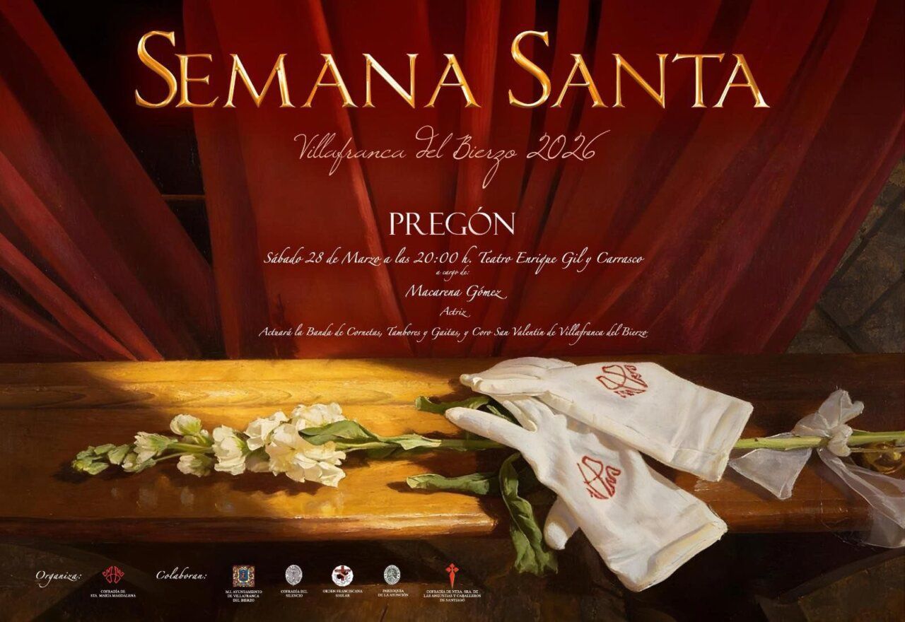 Cartel de la Semana Santa 2026 en Villafranca del Bierzo
