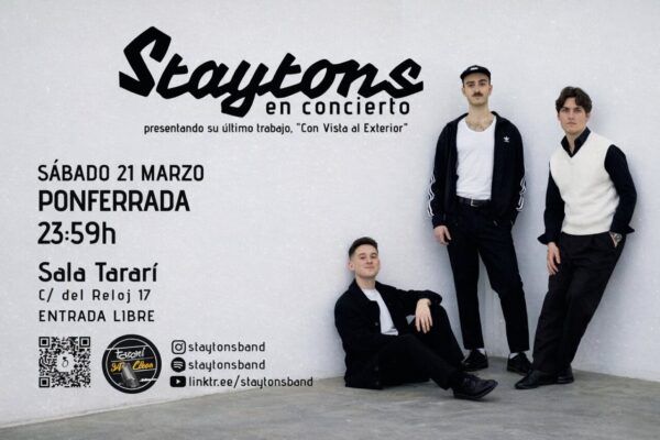 Banda Staytons en concierto presentando su EP en Ponferrada.