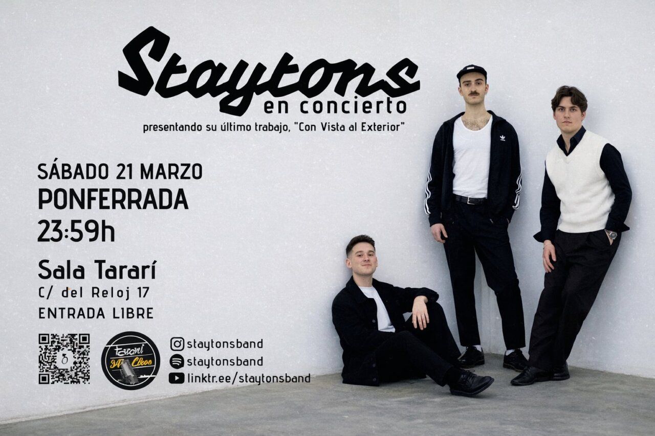 Banda Staytons en concierto presentando su EP en Ponferrada.