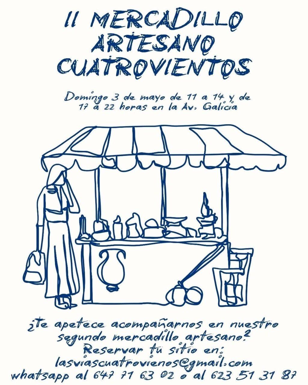 Cartel del programa de fiestas San José Obrero en Cuatrovientos