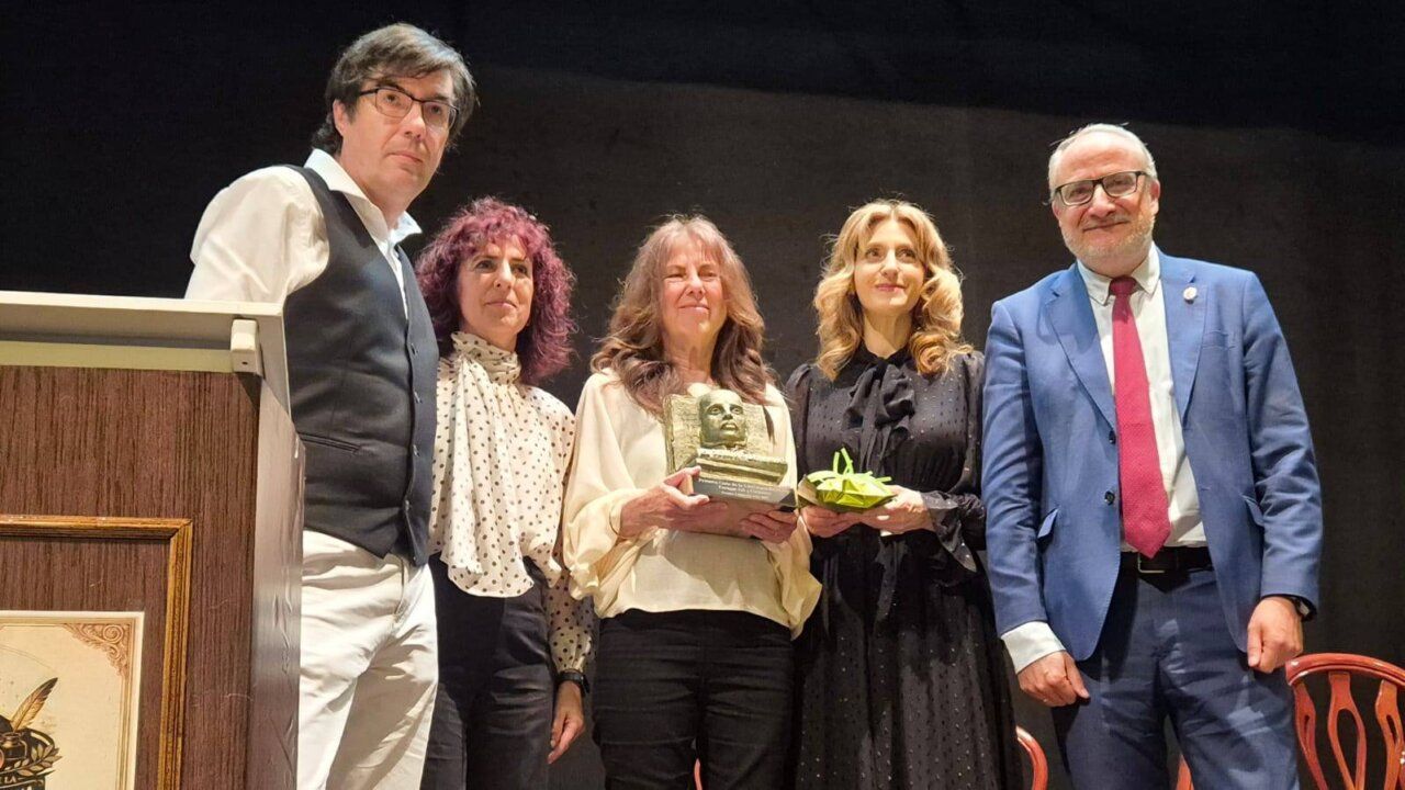 Momento de la I Gala de la Literatura Berciana en Villafranca del Bierzo.