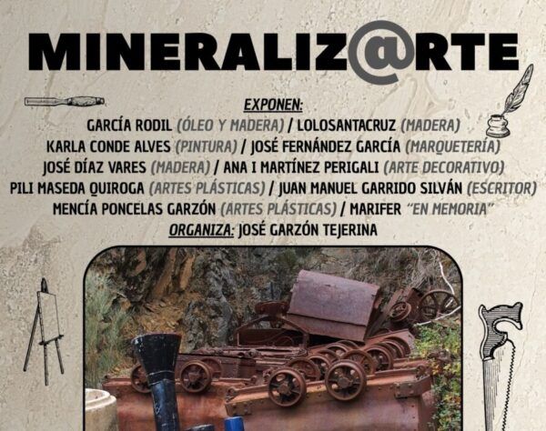 Cartel de la exposición Mineraliz@rte en Bembibre, León