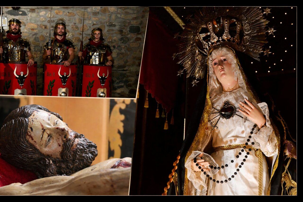 Imágenes de la Procesión del Santo Entierro en Cacabelos