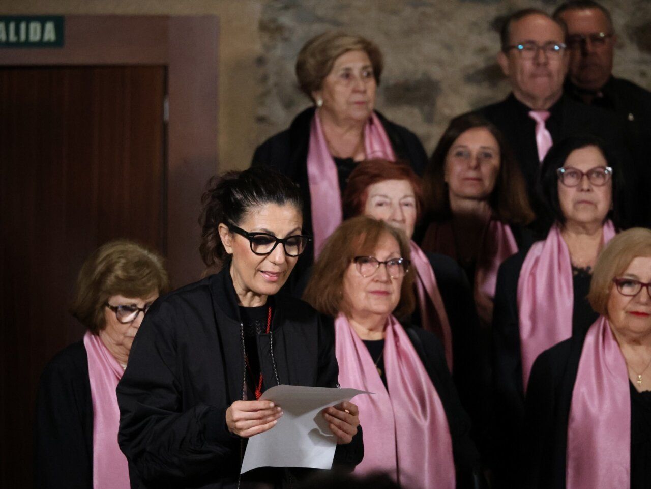 Coral Solera Berciana durante un concierto en Ponferrada