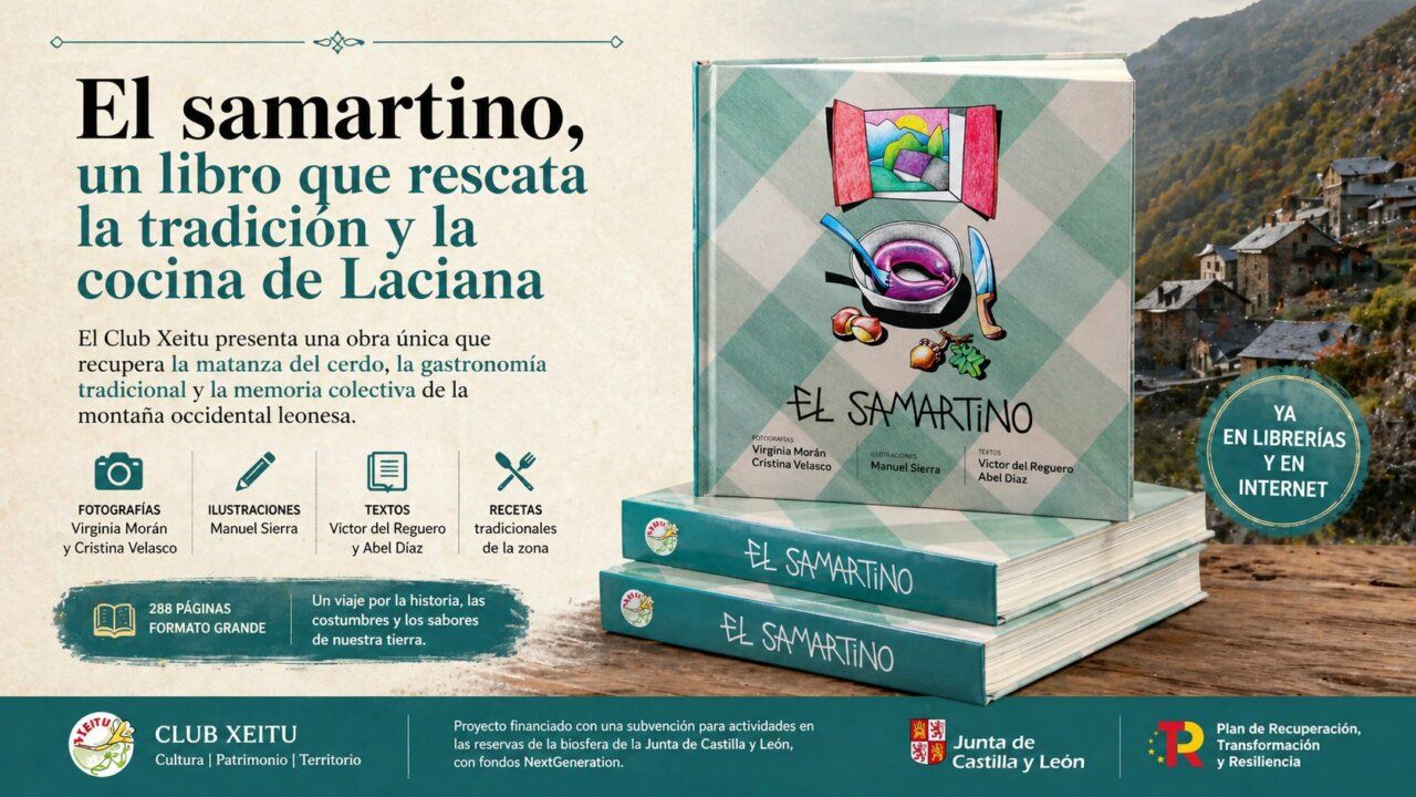 Portada del libro El samartino sobre la tradición y cocina de Laciana