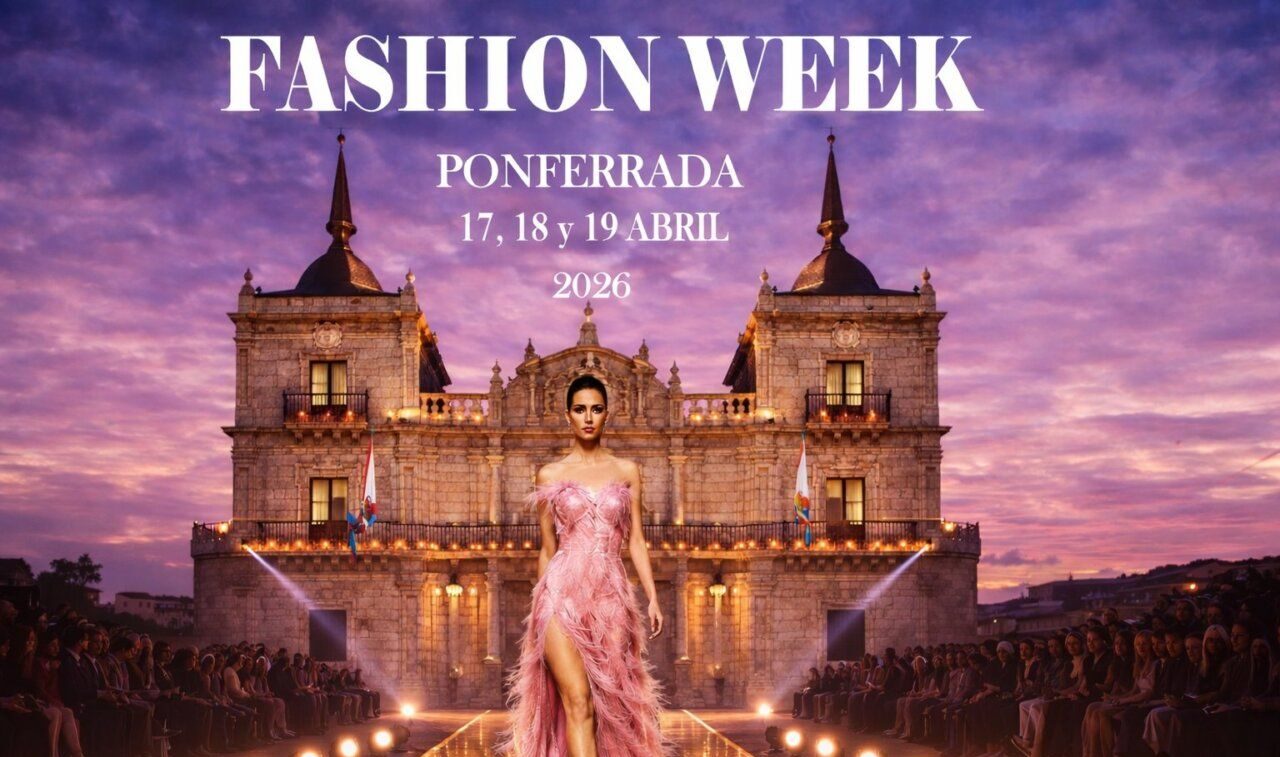 Modelo desfilando en la Fashion Week de Ponferrada 2026