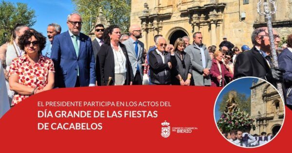 Olegario Ramón en el Día Grande de las Fiestas de Pascua en Cacabelos