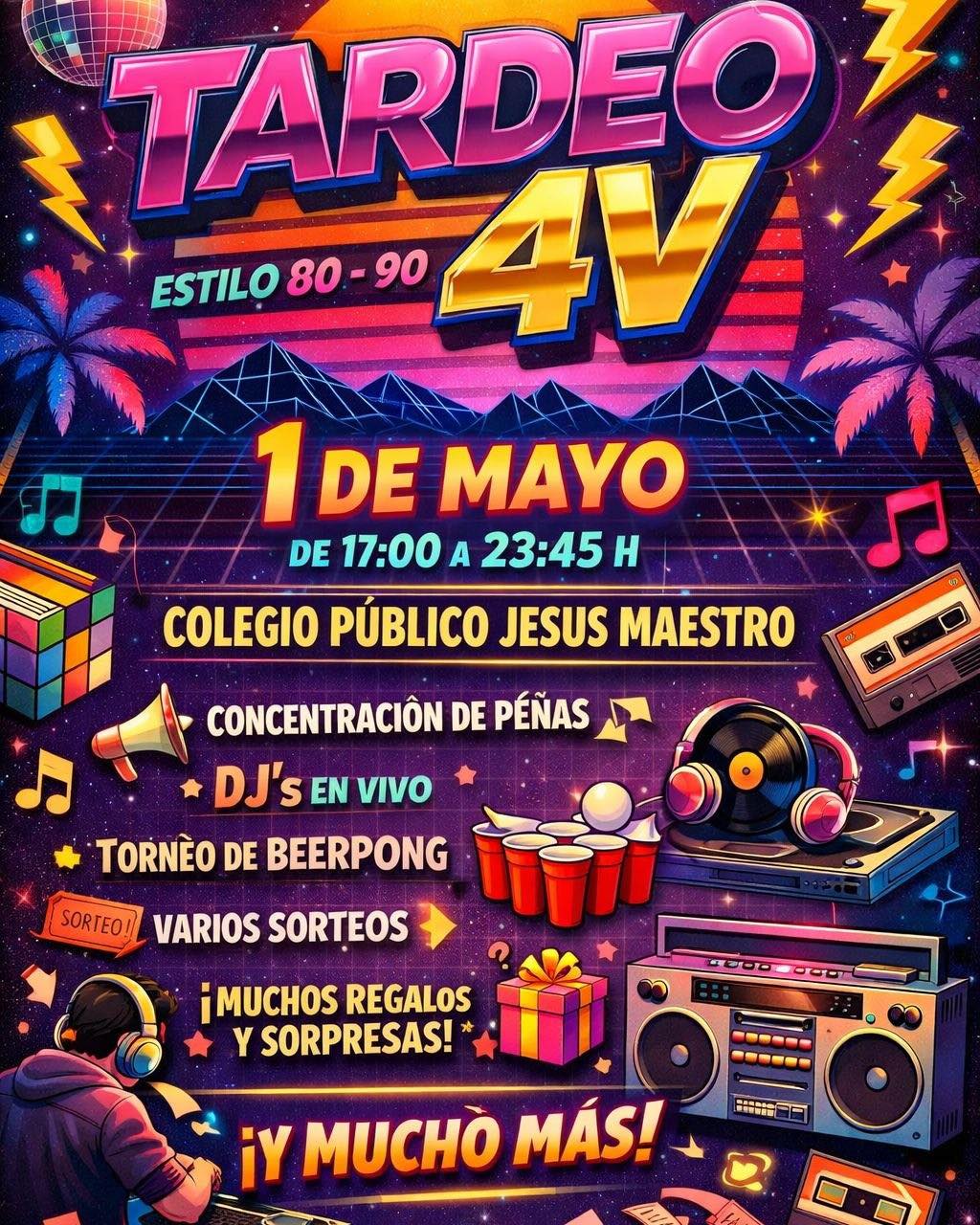 Cartel de las fiestas de San José Obrero en Cuatrovientos, Ponferrada.
