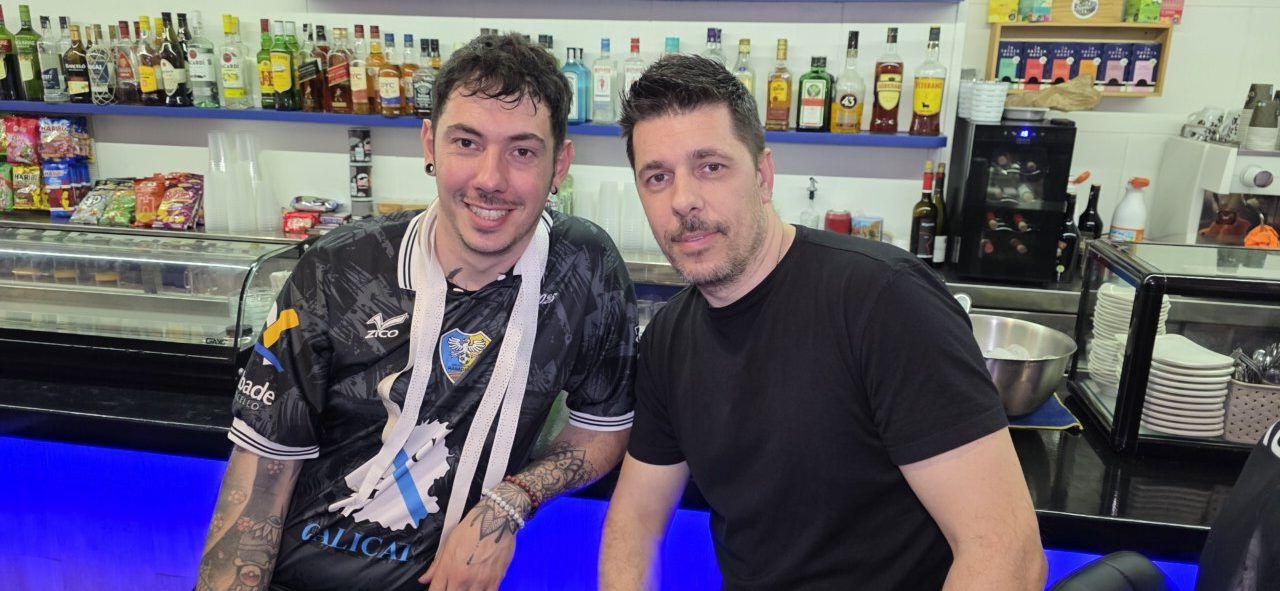 Víctor y Javi celebrando su victoria en el Open Ciudad de Ponferrada