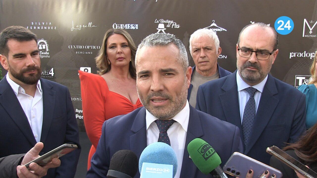 El alcalde Marco Morala en un evento de moda en Ponferrada