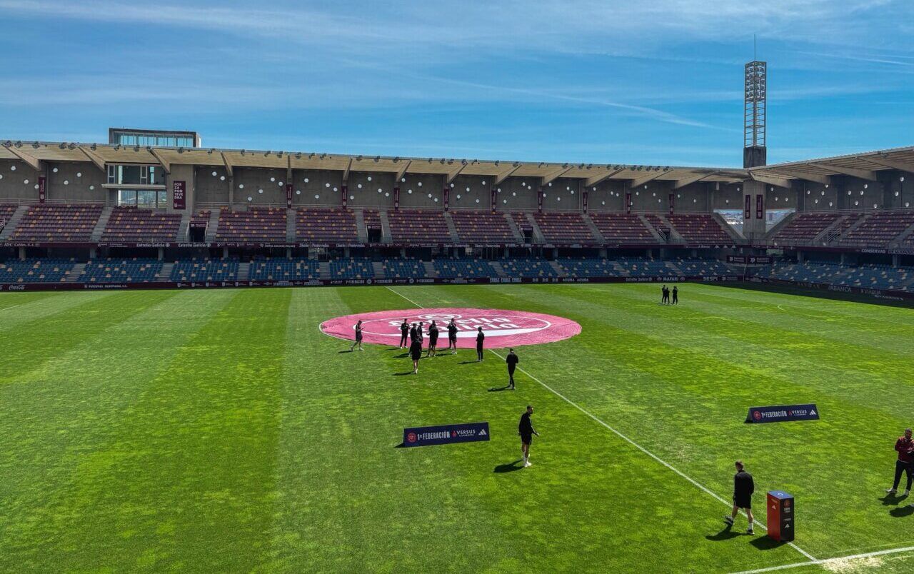 Vista del estadio donde se jugará el partido Pontevedra CF