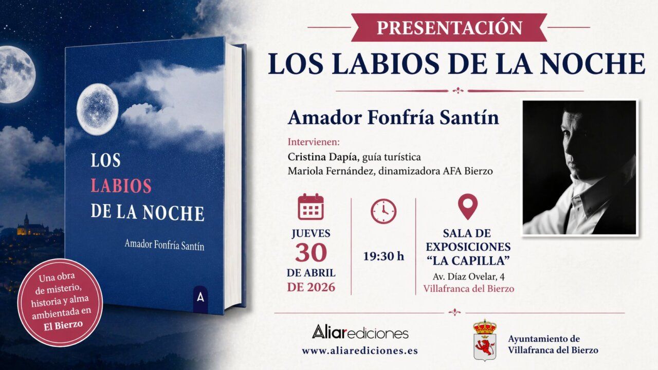 Presentación del libro Los Labios de la Noche en Villafranca del Bierzo