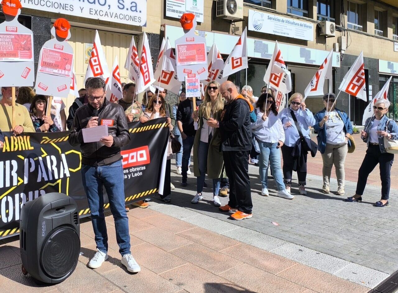 Manifestantes exigen medidas de seguridad laboral en El Bierzo