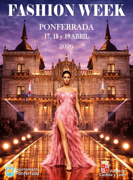 Modelo desfilando en la Semana de la Moda de Ponferrada 2026