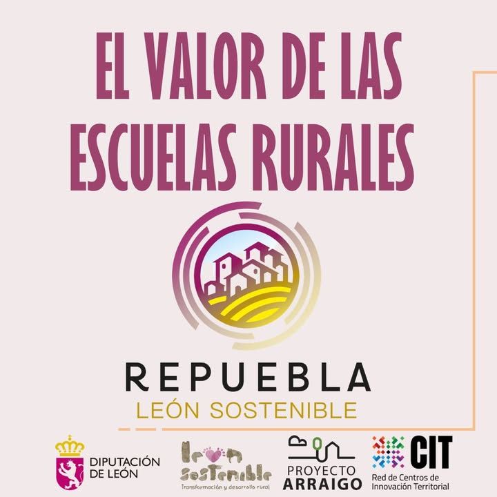 Imagen que destaca el valor de las escuelas rurales en León.
