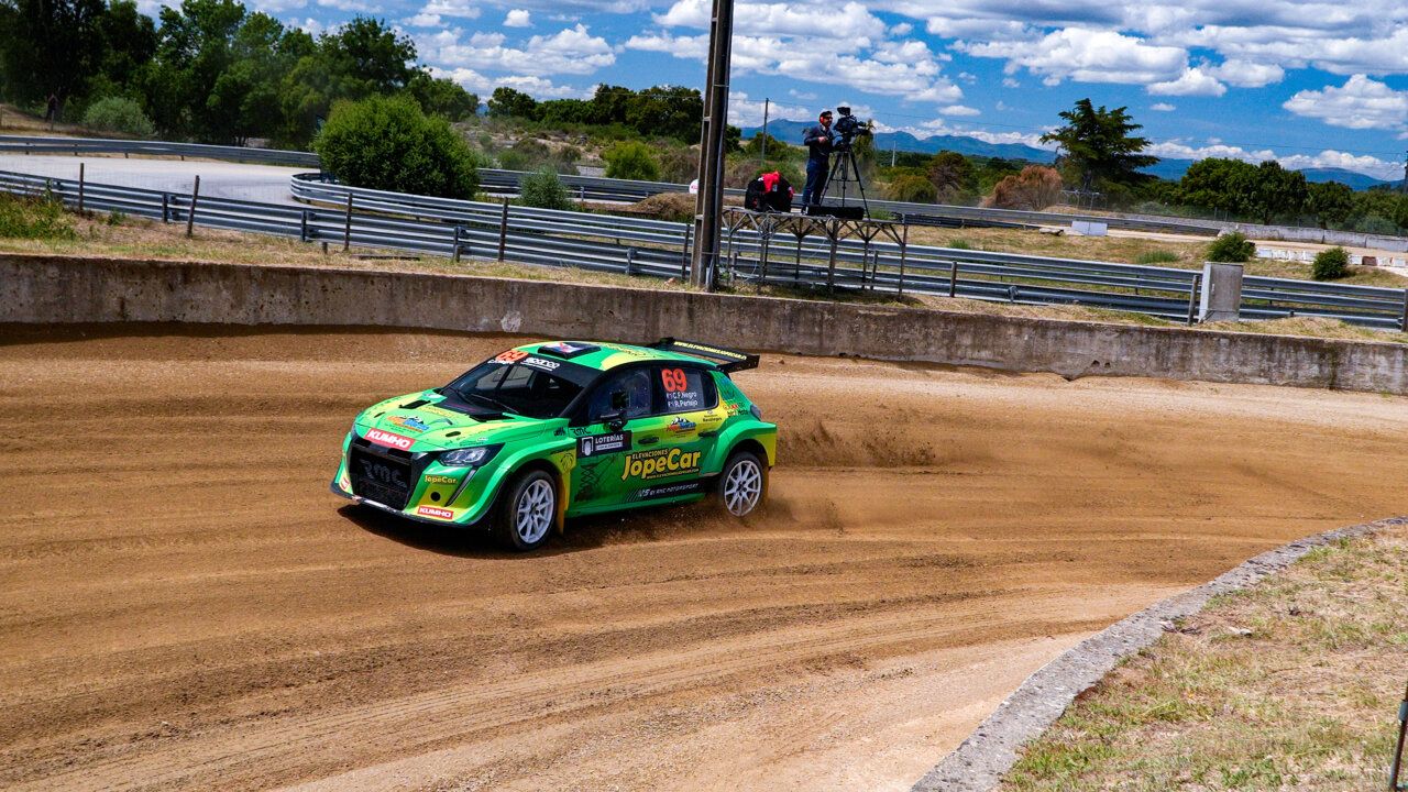 Carlos Fernández Negro compitiendo en rallycross en Castelo Branco