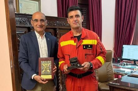 Acto de despedida de la UME en Toreno con autoridades locales