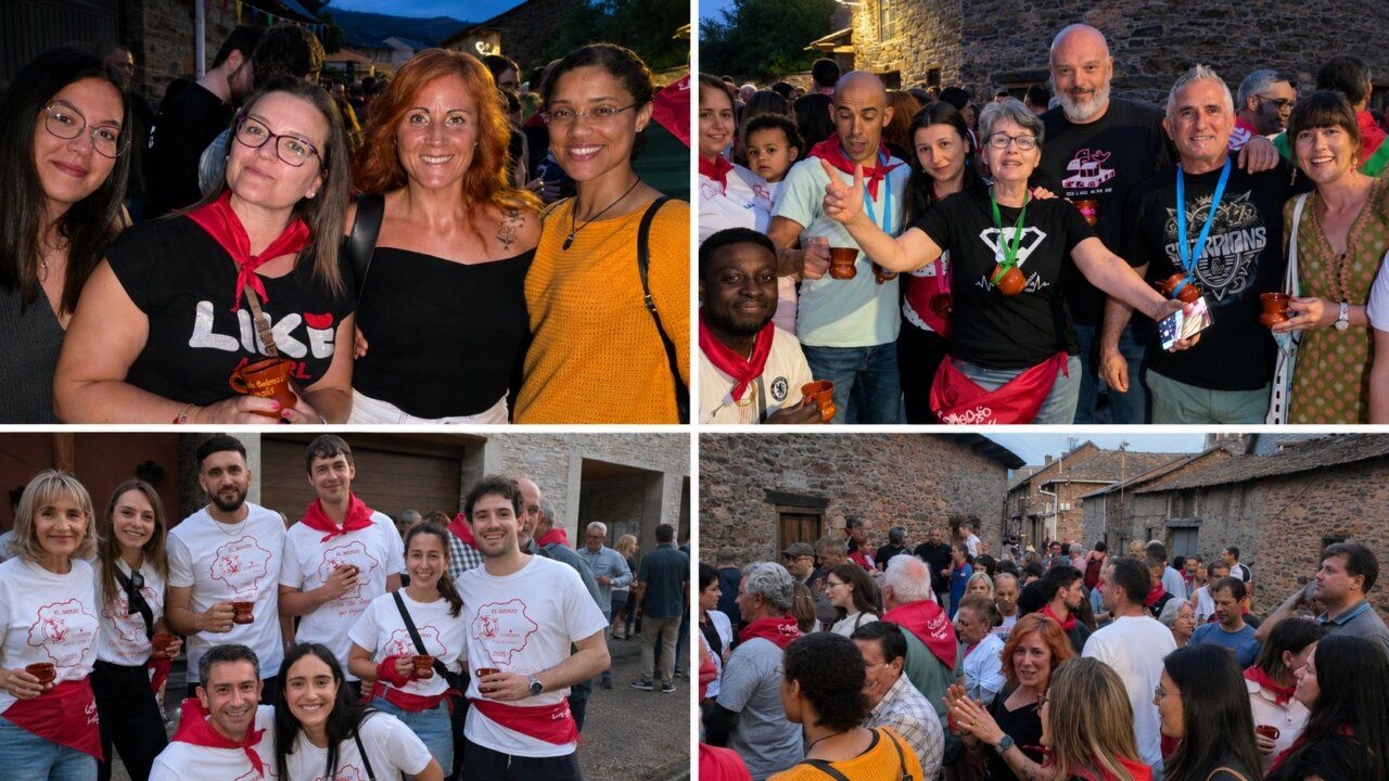 Celebración de la ronda de bodegas en Congosto con música y gastronomía.