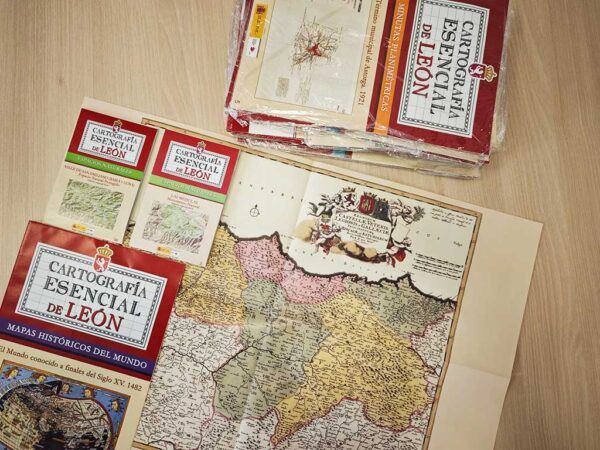 Libros y mapas históricos de la cartografía esencial de León