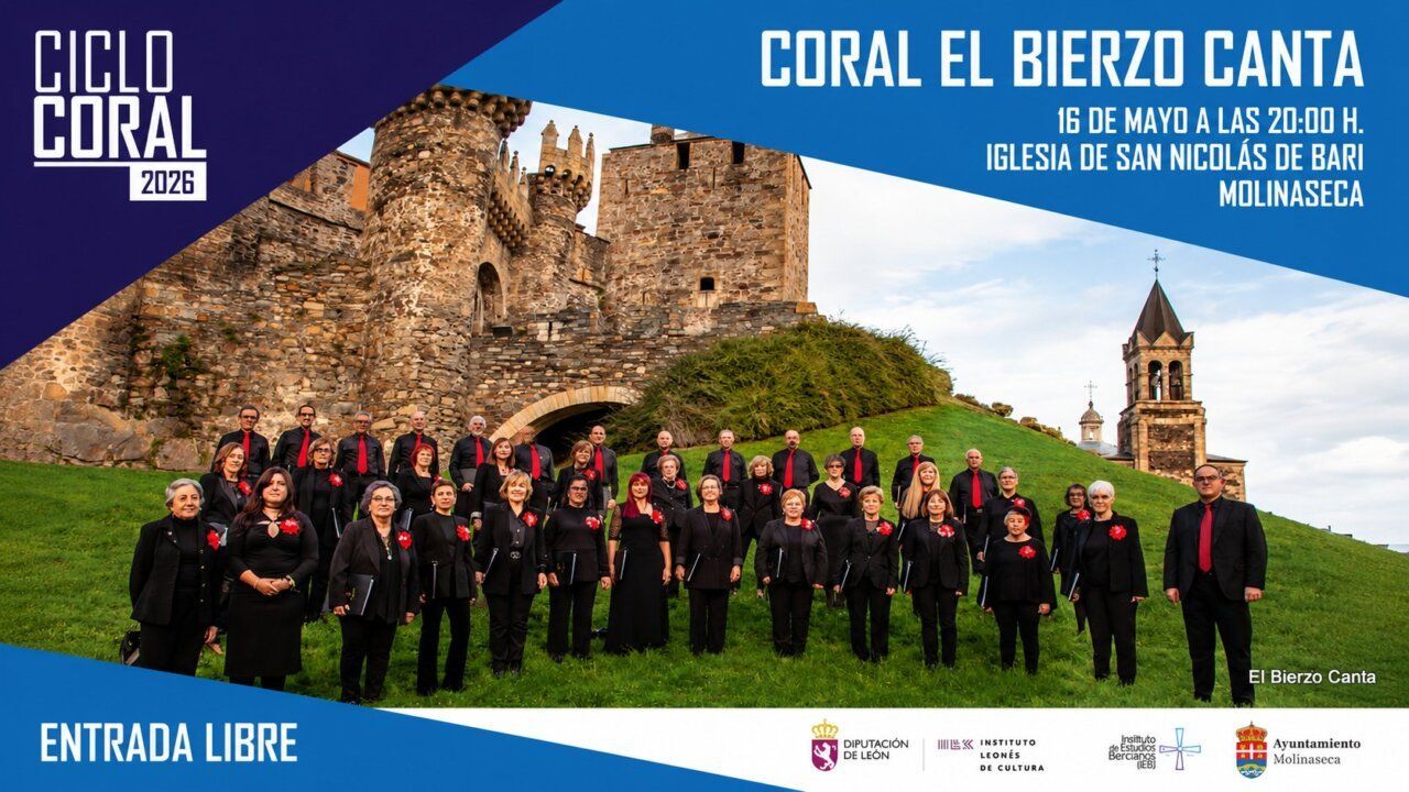Actuación de la coral El Bierzo Canta en Molinaseca