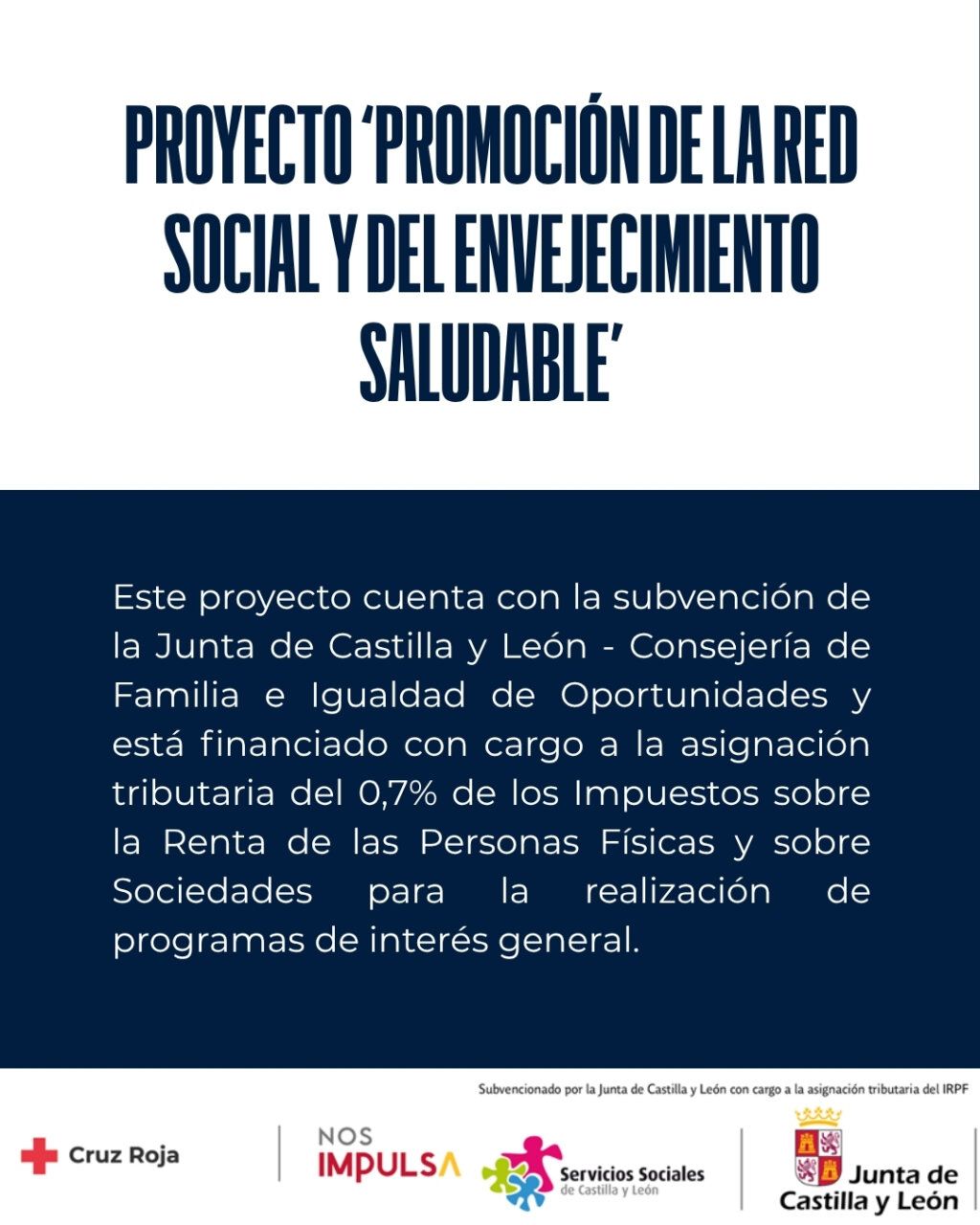 Proyecto de promoción de la red social y envejecimiento saludable en Villafranca del Bierzo