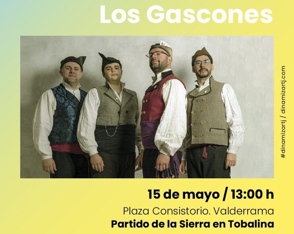 Actuación del grupo Los Gascones en la Plaza Consistorio de Valderrama