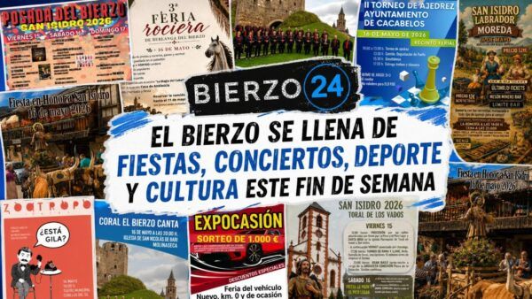 Collage de eventos culturales y festivos en El Bierzo