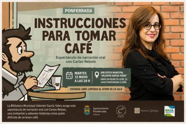 Cartel del espectáculo de narración oral en la Biblioteca Valentín García Yebra