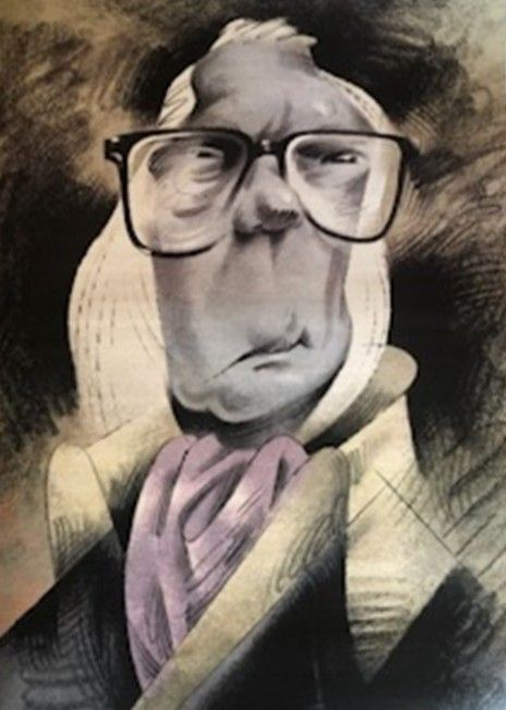 Caricatura de Toño Benavides en homenaje a Francisco Umbral