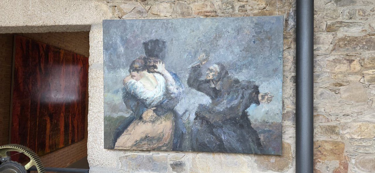 Pintura de la exposición Visiones goyescas de la guerra en el Museo del Bierzo