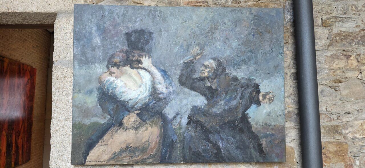 Pintura de la exposición Visiones goyescas de la guerra en el Museo del Bierzo