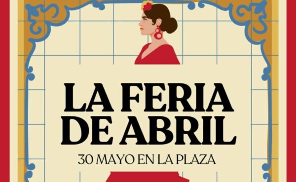 Cartel de la Feria de Abril en Matarrosa del Sil con detalles festivos