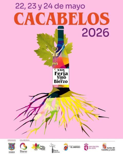 Cartel de la XXIX Feria del Vino D.O. Bierzo en Cacabelos 2026