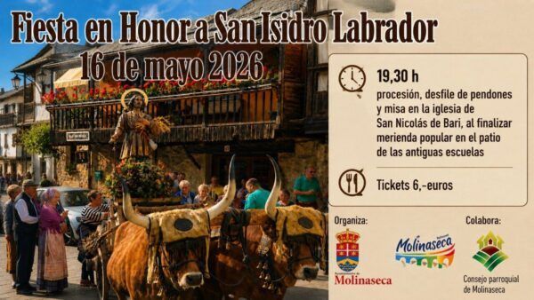Celebración de la fiesta en honor a San Isidro Labrador en Molinaseca