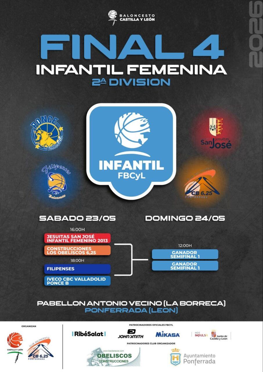 Cartel de la final 4 infantil femenina de baloncesto 2026