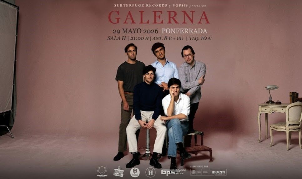Banda Galerna posando para su concierto en Ponferrada
