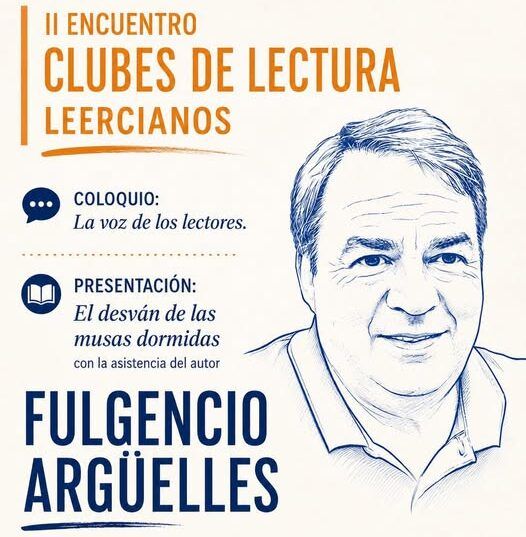 Cartel del II Encuentro de Clubes de Lectura Leercianos en Camponaraya