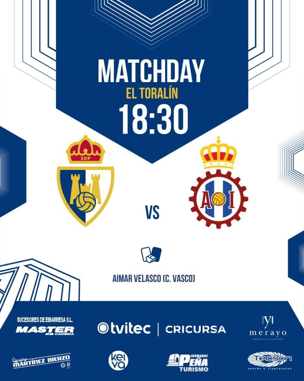 Cartel del partido entre la SD Ponferradina y el Real Unión en El Toralín